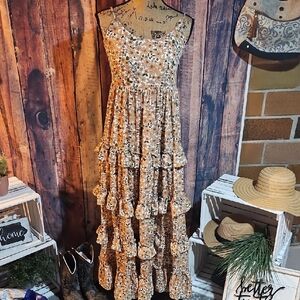 Alterd State Floral Tiered Maxi Dress